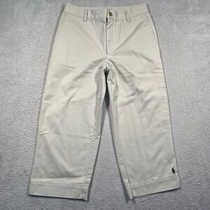 Ralph Lauren Cream Ankle Cropped Pants